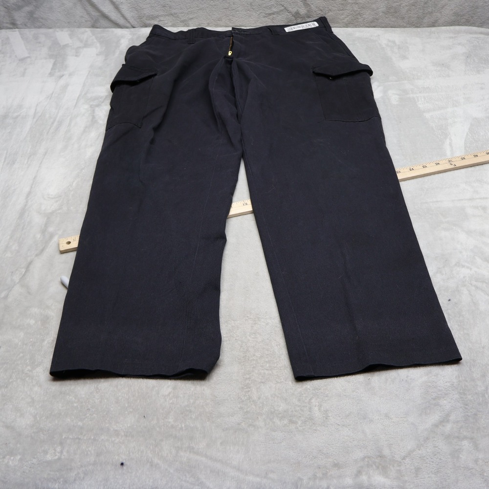 Cintas Pants Mens 34x32 Black Utility Workwear Cargo ComfortFlex Industrial READ